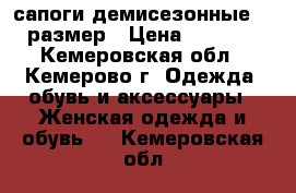 сапоги демисезонные 38 размер › Цена ­ 1 200 - Кемеровская обл., Кемерово г. Одежда, обувь и аксессуары » Женская одежда и обувь   . Кемеровская обл.